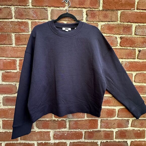 Vince $248 Women navy blue Crew Neck Sweatshirt XS NEW - Picture 5 of 14